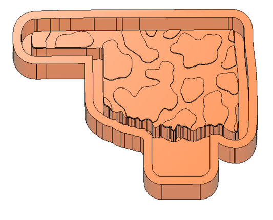 Cow Print Oklahoma Freshie Housing or Silicone Mold
