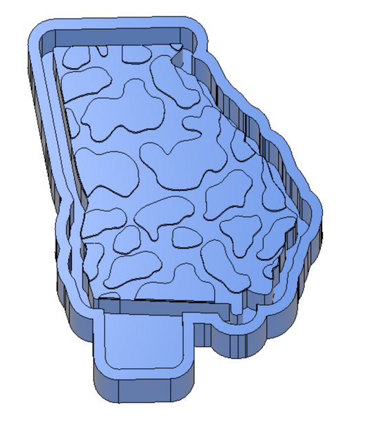 Cow Print Georgia Freshie Housing or Silicone Mold