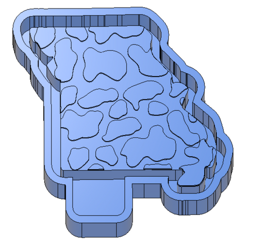 Cow Print Missouri Freshie Housing or Silicone Mold