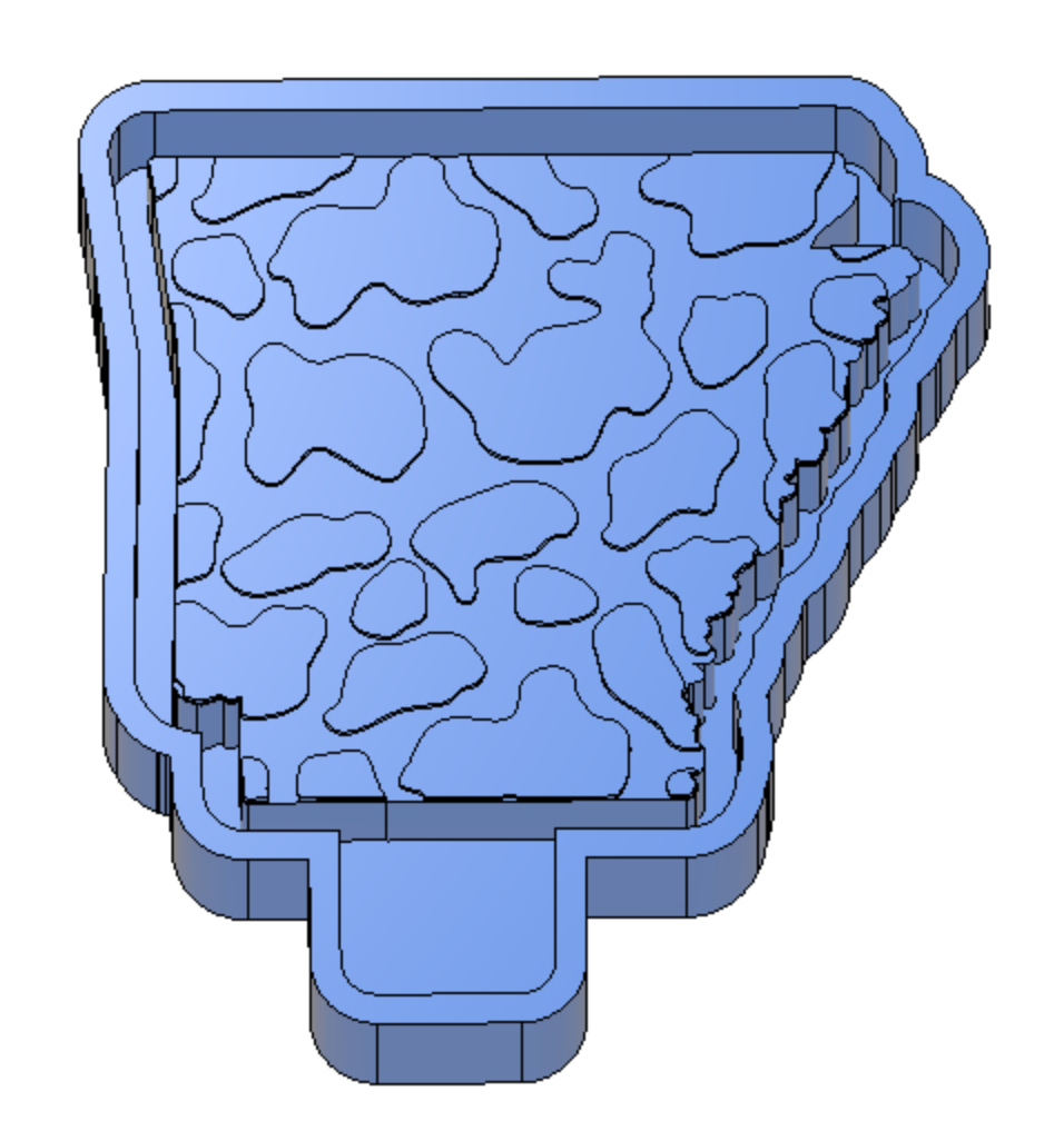 Cow Print Arkansas Freshie Housing or Silicone Mold