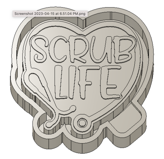 Scrub Life Freshie Housing or Silicone Mold