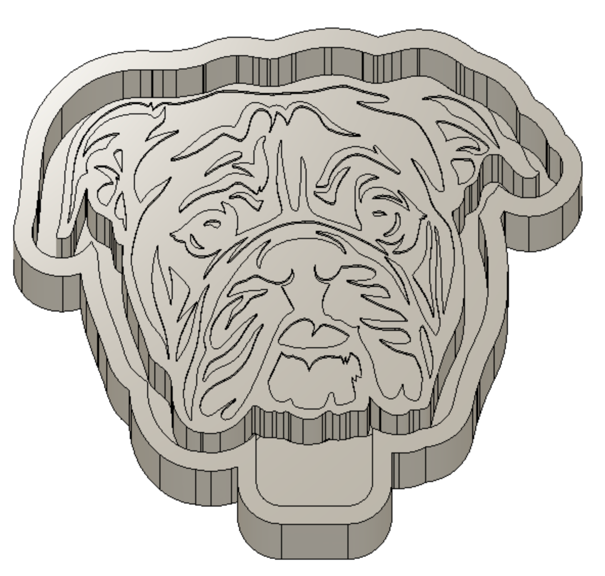 Bulldog Freshie Housing or Silicone Mold