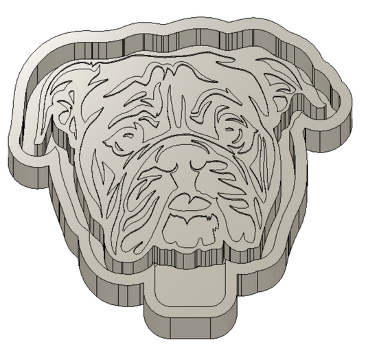 Bulldog Freshie Housing or Silicone Mold