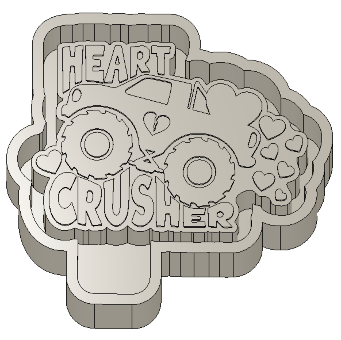 Heart Crusher Freshie Housing or Silicone Mold