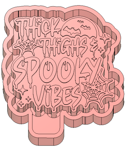 Thick thighs and Spooky vibes Freshie Housing or Silicone Mold