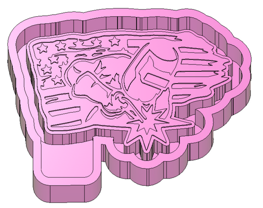 Welder with Flag Freshie Housing or Silicone Mold