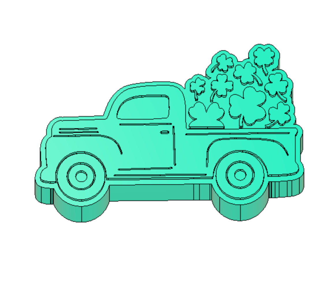 Shamrock Truck Freshie Housing or Silicone Mold