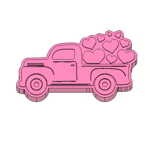 Heart Truck Freshie Housing or Silicone Mold