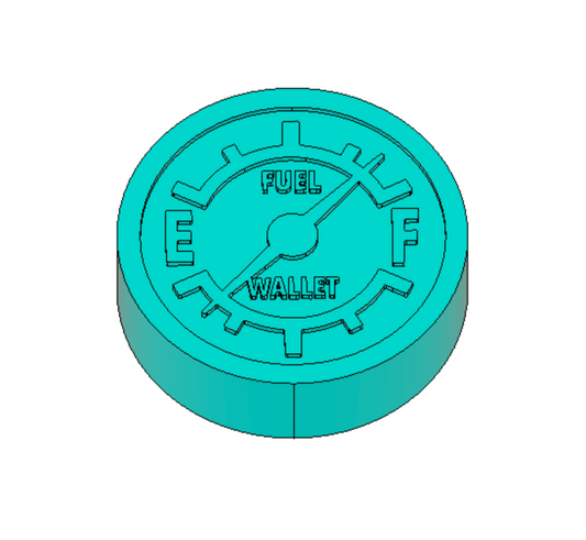 Full Fuel Empty Wallet Freshie Housing or Silicone Mold