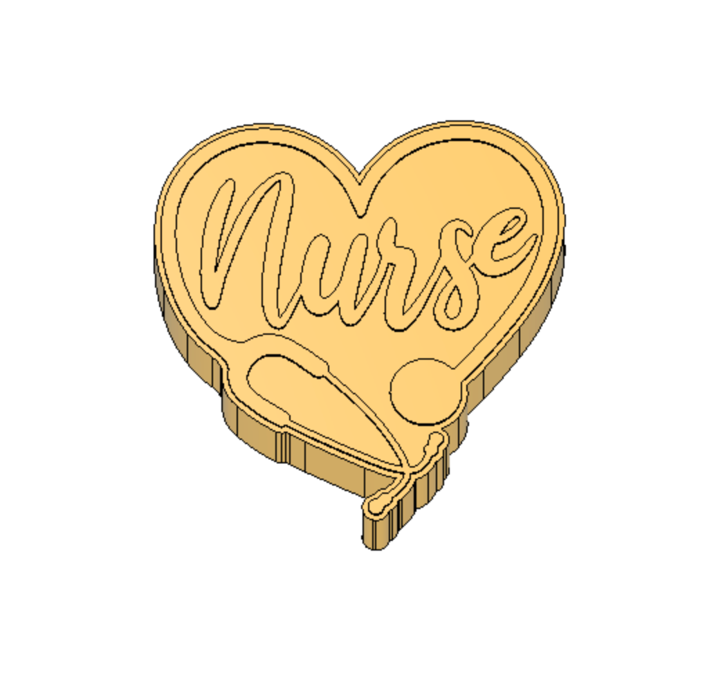 Nurse Heart Freshie Housing or Silicone Mold