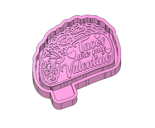 Tacos are my valentine cowboys Freshie Housing or Silicone Mold