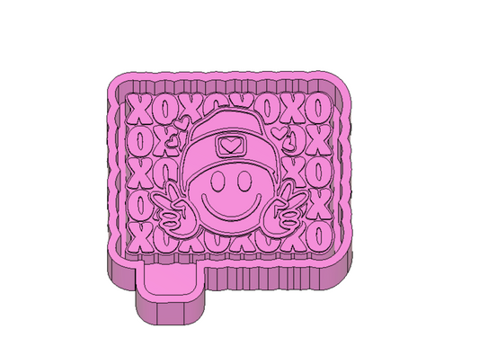 XOXO Happy  Freshie Housing or Silicone Mold