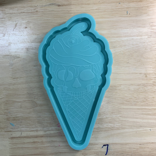 Icecream Skull Mold Silicone Mold