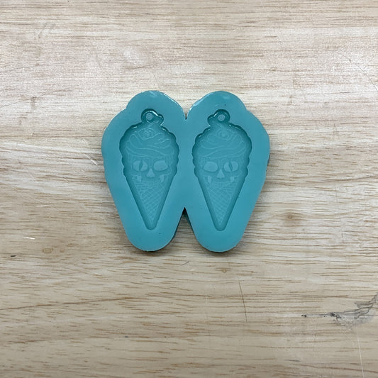 Icecream Skull Earring Mold Silicone Mold