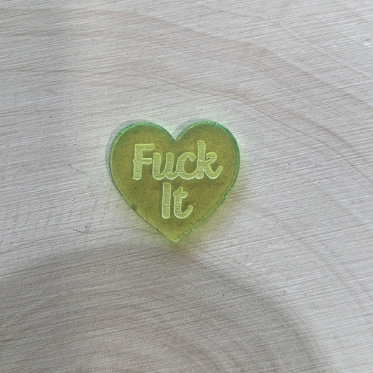 Fuck It Convo Heart Mold Silicone Mold