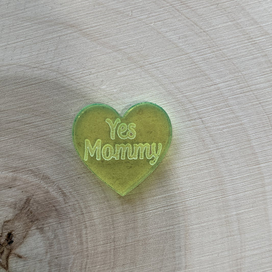 Yes Mommy Convo Heart Mold Silicone Mold