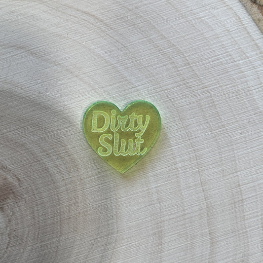 Dirty Slut Convo Heart Mold Silicone Mold