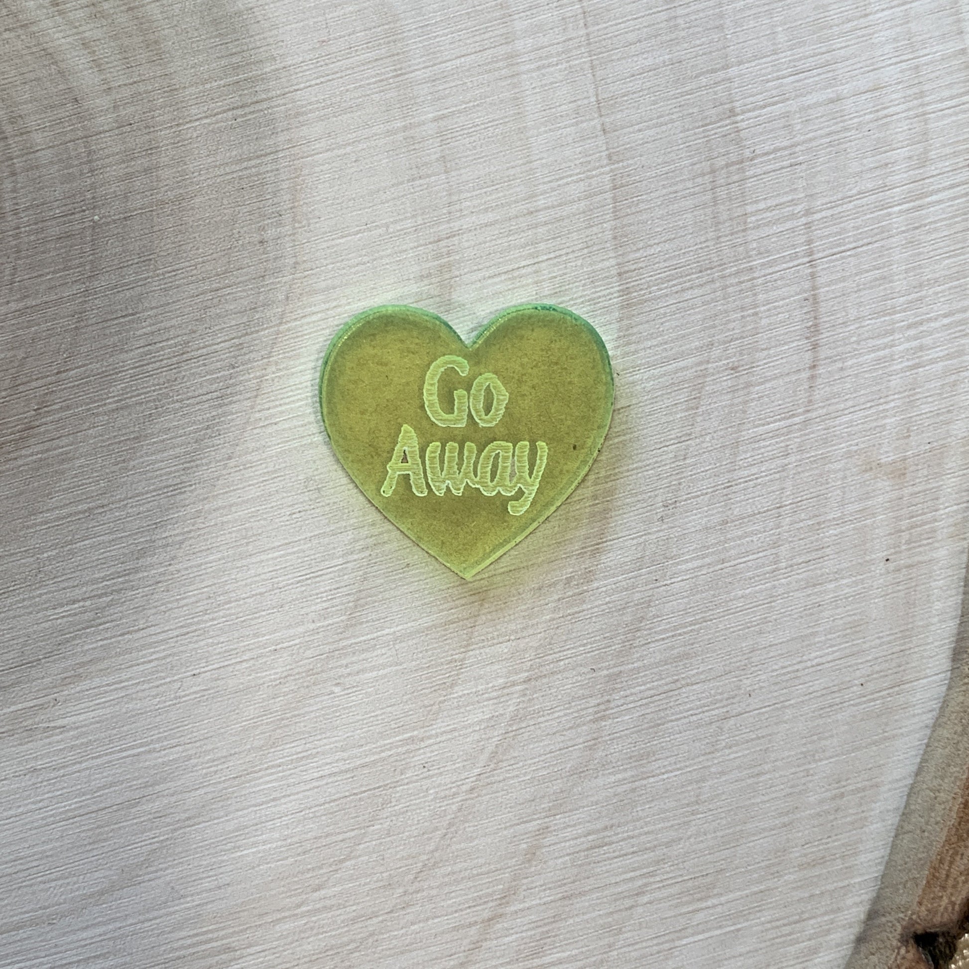 Go Away Convo Heart Mold Silicone Mold