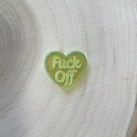 Fuck Off Convo Heart Mold Silicone Mold