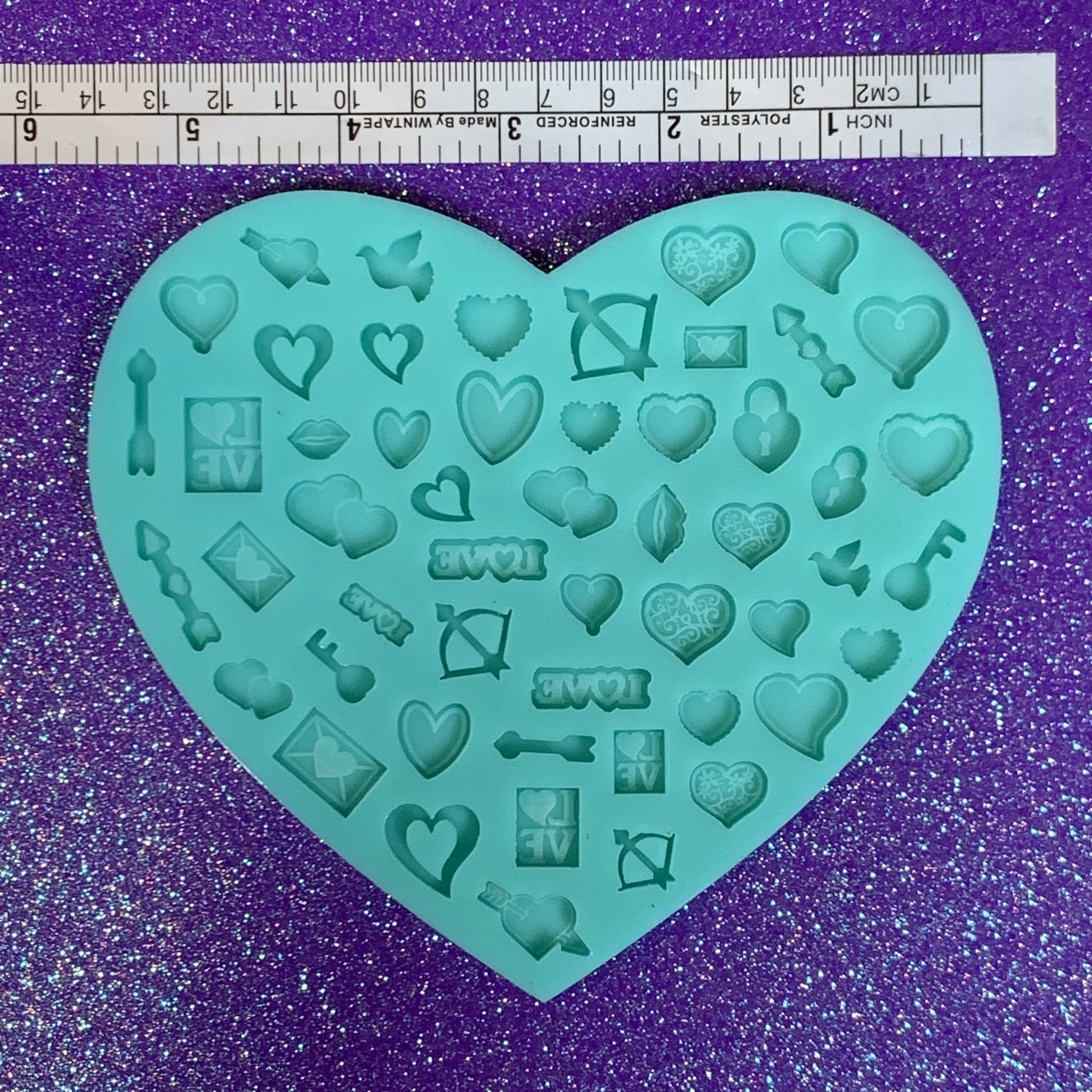 Heart Bit/stud Earring Mold Silicone Mold
