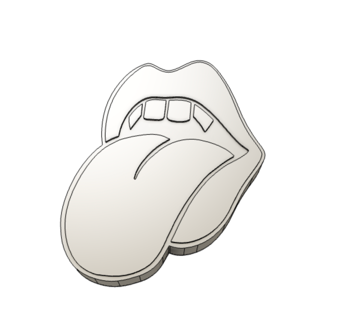 Vampire Lips Tongue Freshie Mold Silicone Mold