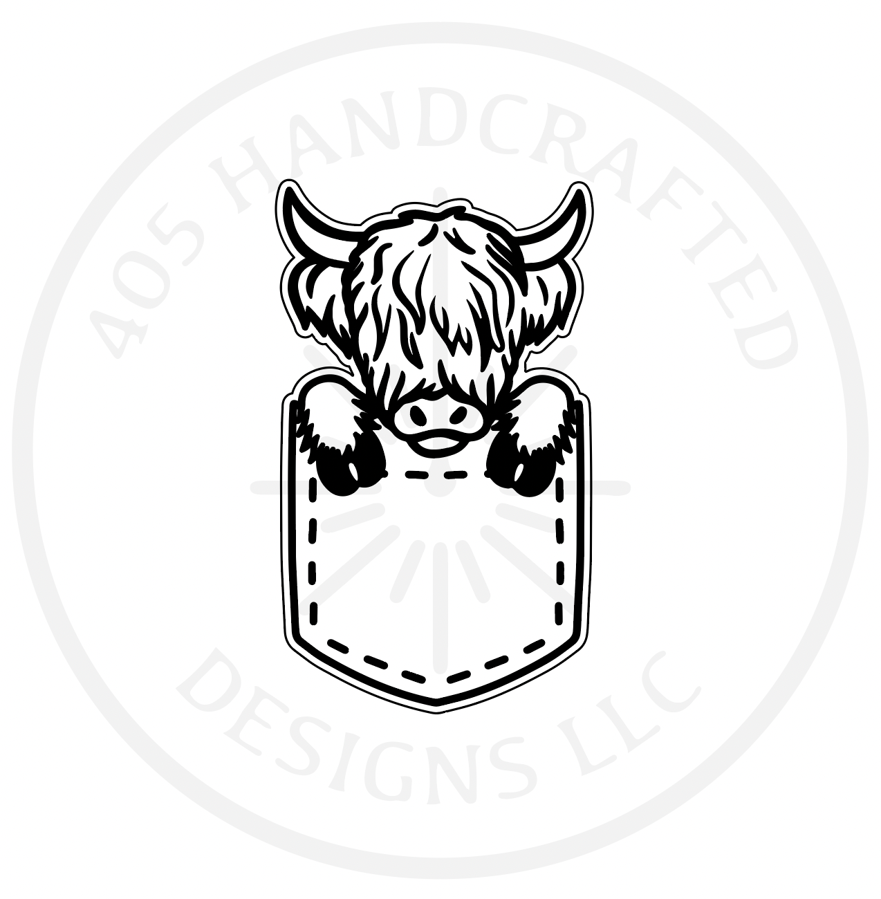 Highland Cow Blank Blank