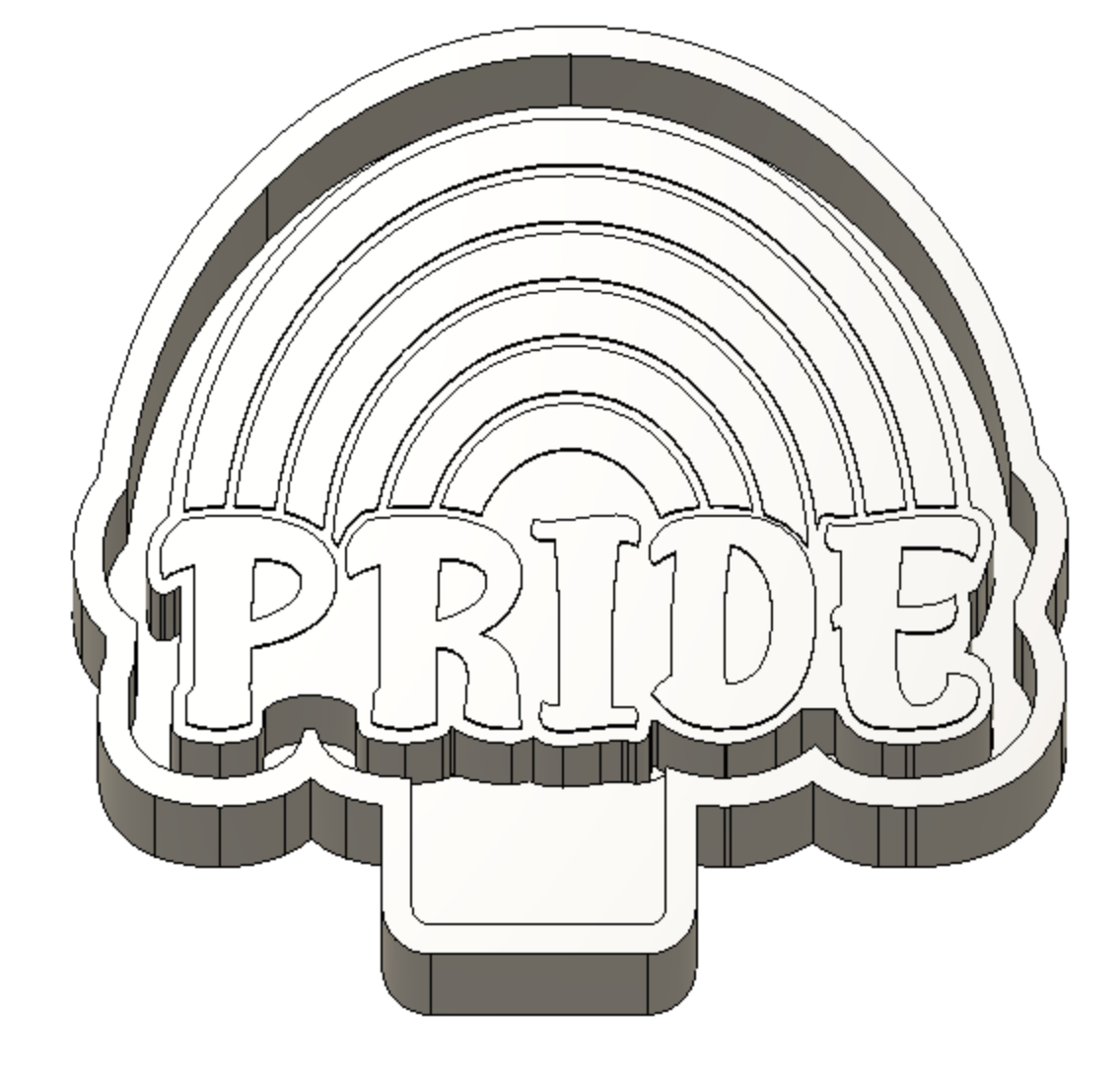 Pride Rainbow Freshie Mold