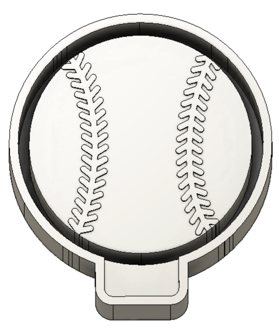 Baseball Freshie Mold