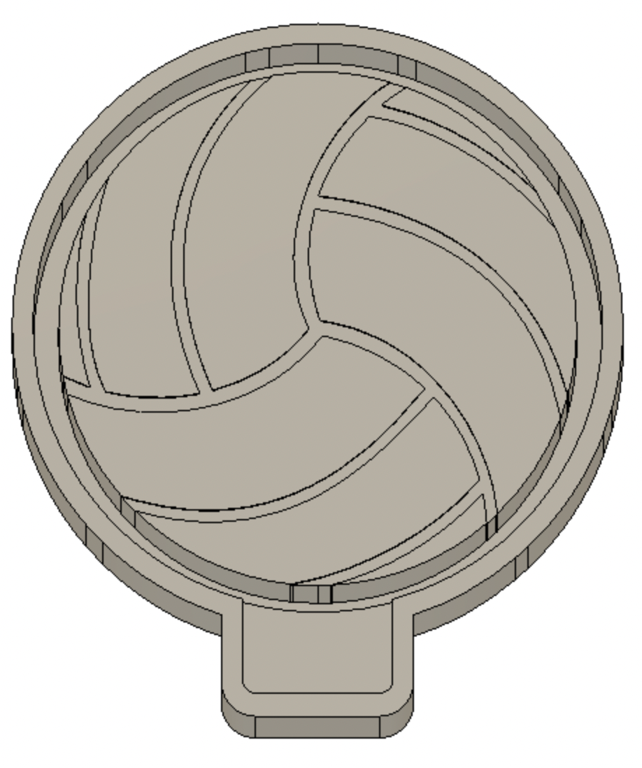 Volleyball Freshie Mold