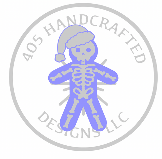 Skeleton Gingerbread Man Silicone Mold