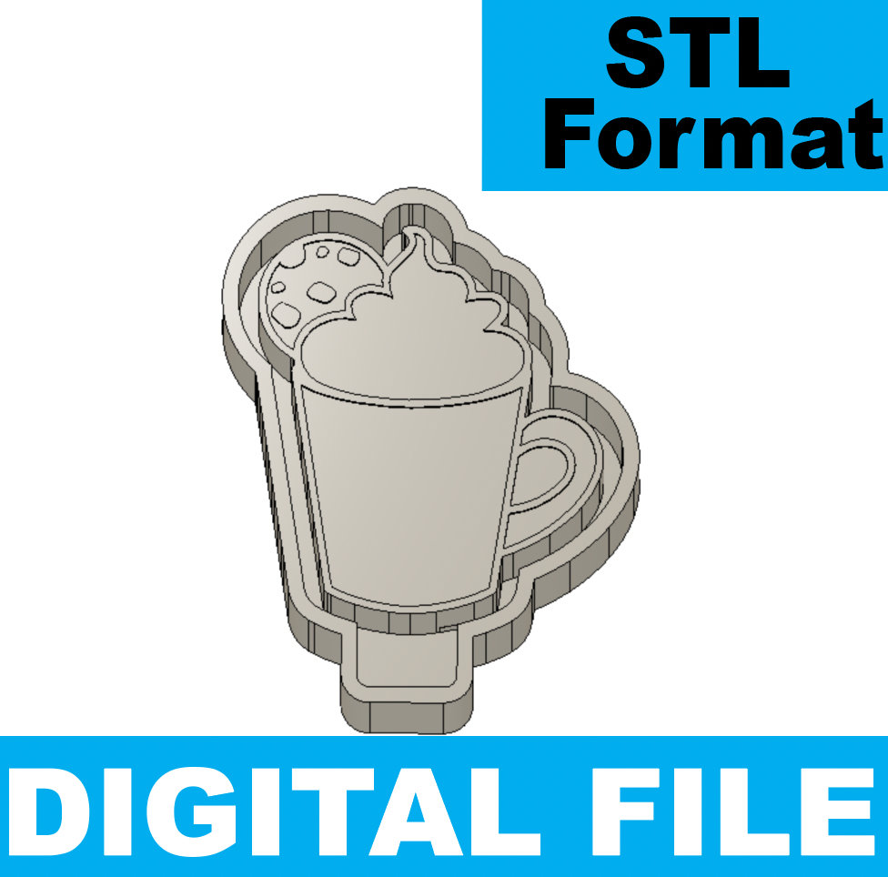 **DIGITAL**  Hot Cocoa Freshie STL FILE