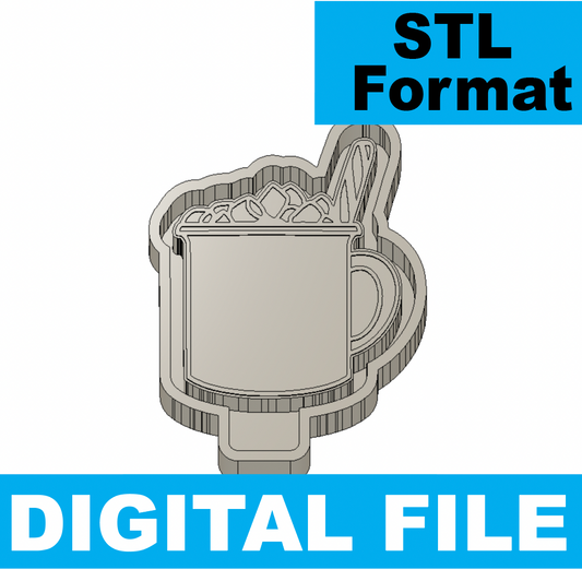 Hot Cocoa Mug Freshie STL FILE