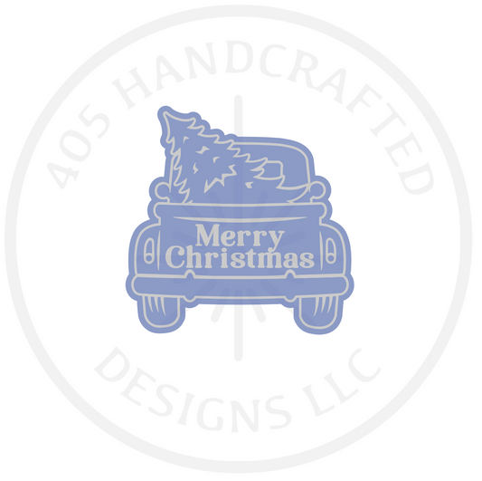 Merry Christmas truck  Acrylic Molding Blank