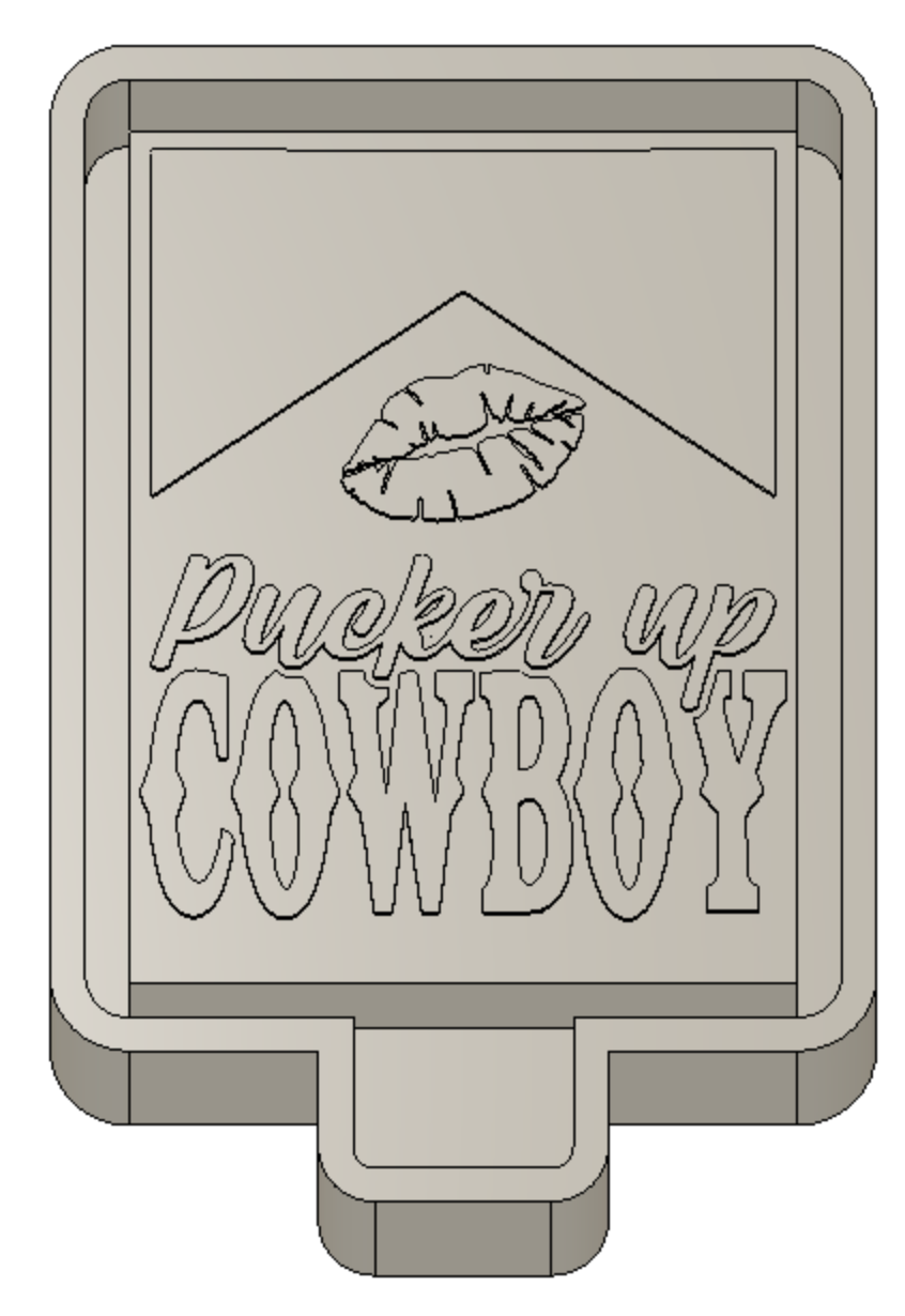 Pucker Up Cowboy Silicone Mold