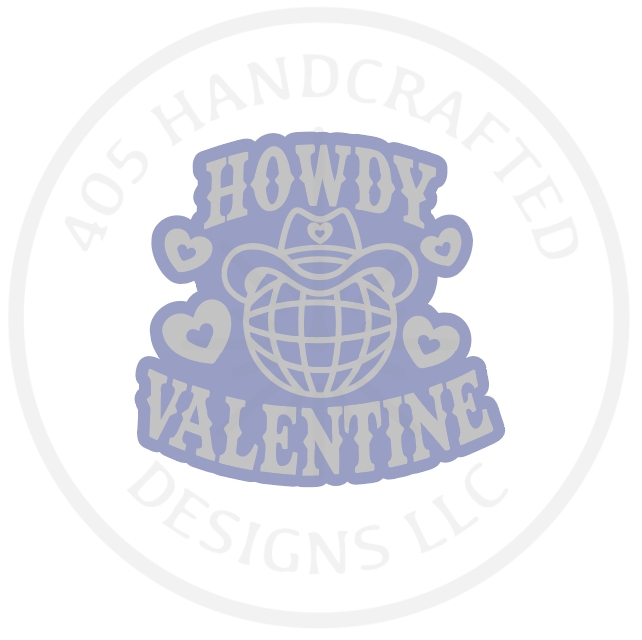 Howdy Valentine Acrylic Molding Blank