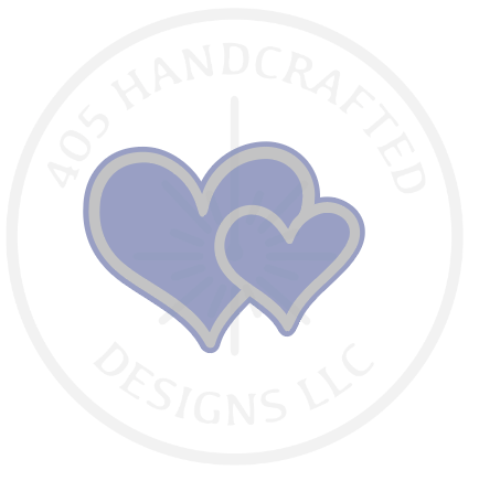 Double Heart Acrylic Molding Blank