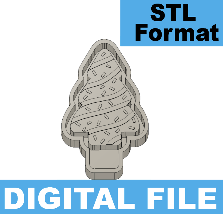 Christmas Tree Cake Freshie STL FILE