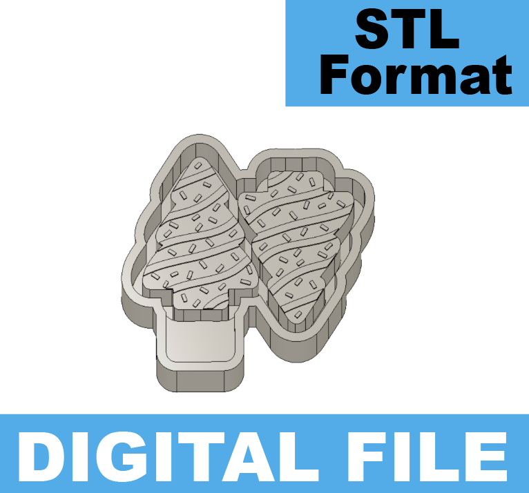 Christmas Tree Cake Freshie STL FILE